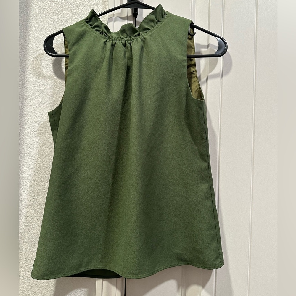 Mock turtle neck blouse